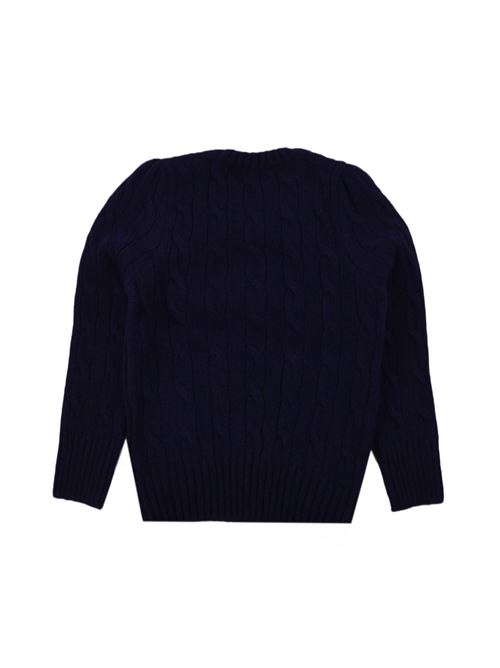 Maglione Bambina blu a trecce POLO RALPH LAUREN | 312877375006